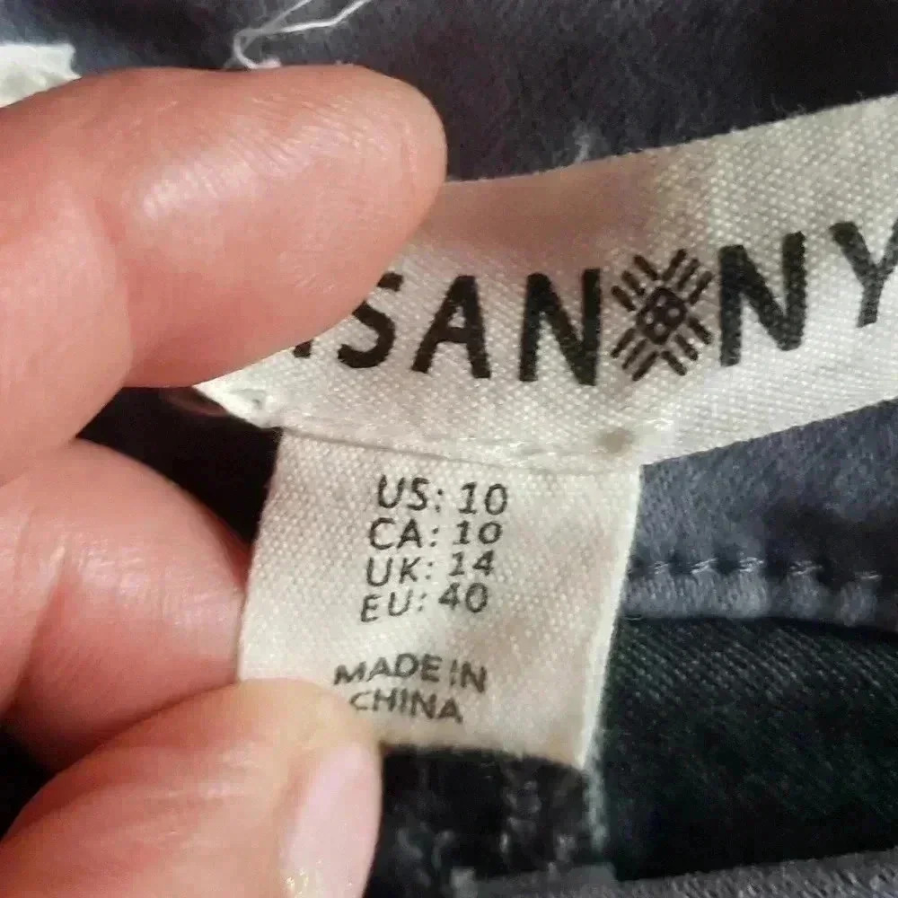 Bundle Artisan NY women's size 10 ankle cut jeans Lands End Navy Polo Size M LOT - Picture 4 of 9